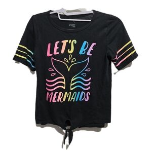 🍓SO Black 'Let's Be Mermaids' Short Sleeve Tee